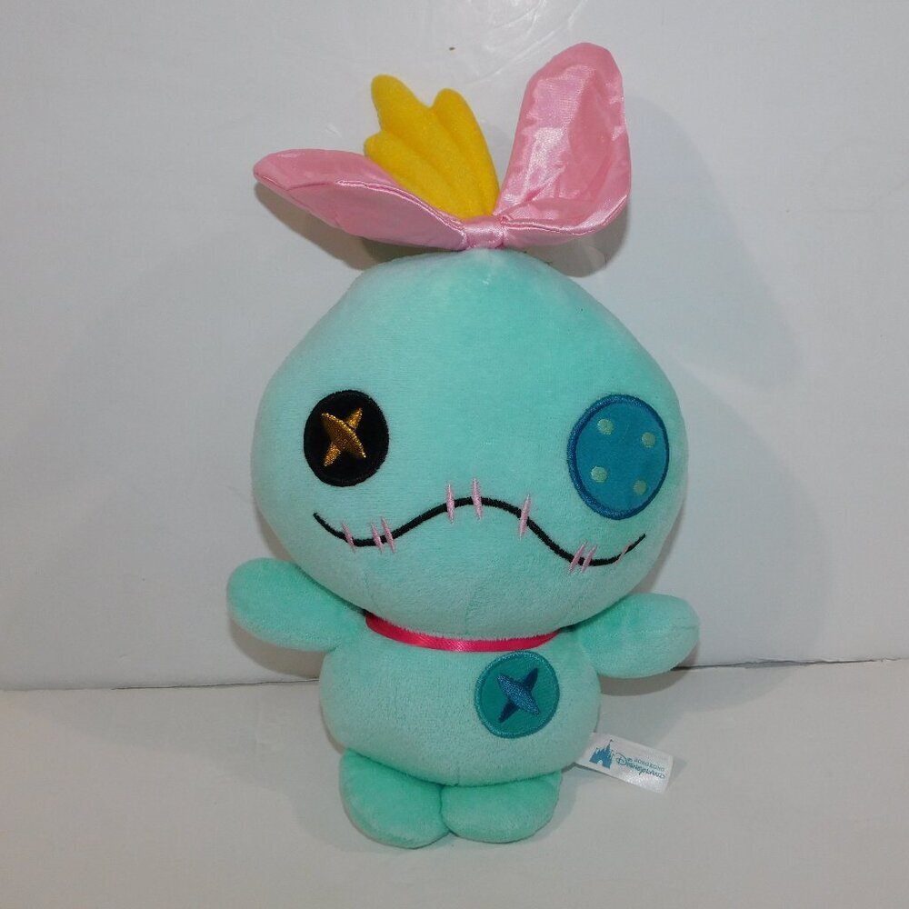 Disney Lilo & Stitch Green Rag doll Scrump 14" Plush Stuffed Hong Kong